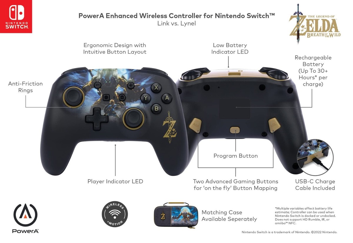 PowerA Enhanced Wireless Controller [ ZELDA ] *LINK VS LYNEL