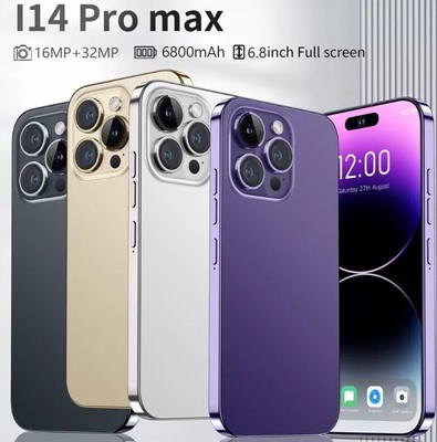 I14 Pro Max 5G Unlocked Smartphone 6+128GB Android Dual SIM Phone Mobile 6800mAh