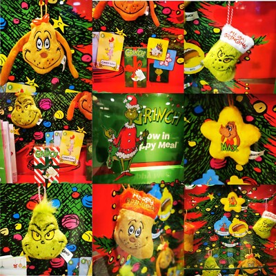 McDonalds Happy Meal Spielzeug 2024 UK Grinchmas GRINCH Max Star Weihnachtshänger versch.