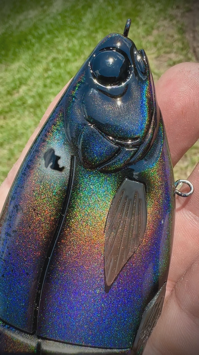 Hinkle Shad Jr. Clone Prizm Shad - Swimbait Peint Sur Mesure - Vidéo À