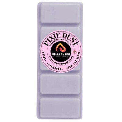 Pixie Dust Wax Melt Snap Bar 5 Blöcke stark duftend handgefertigt UK Aromatherapie.