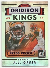 2015 Donruss Gridiron Kings Press Proof A.J. Green /199 Purple #263