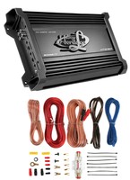 Lanzar Htg157 3000w Mono Mosfet Car Audio Power Amplifier + 8 Ga Amp Kit Intall on sale Lanzar Htg157 3000w Mono Mosfet Car Audio Power Amplifier + 8 Ga Amp Kit Intall on sale