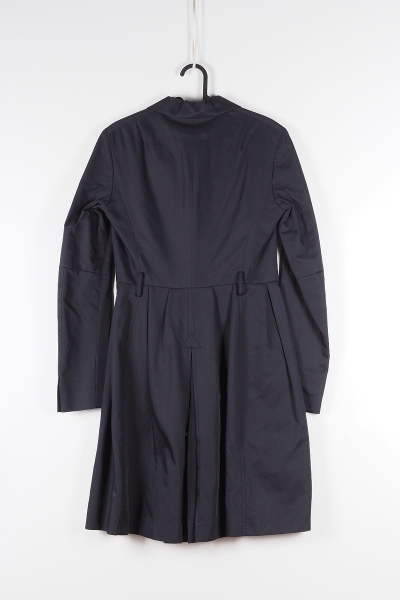 Jil Sander Women's Navy Blue Belted Stunning Coat Jacket size 36