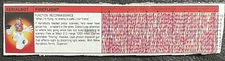 Vintage G1 Transformers FIREFLIGHT Action Figure Tech Spec File Card 