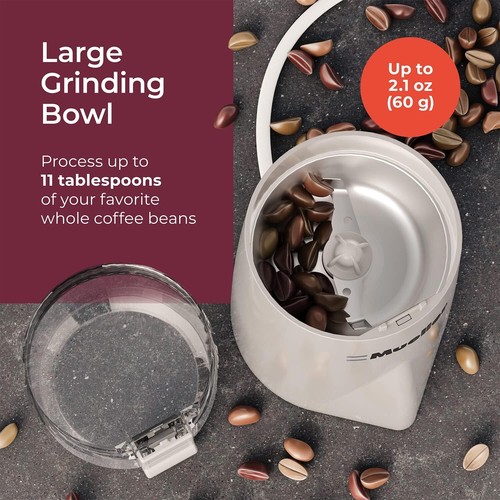MuellerLiving HyperGrind Macina Spezie/Caffè Elettrico di Precisione - Grigio - Foto 3 di 7
