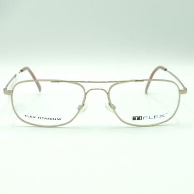 Ti Flex T 1039 714 Gold GEP Eyeglass Frame 57 18 145 | eBay