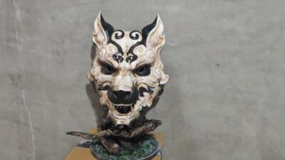 くぅこぅ様 Black Myth Wukong Folk Opera Mask Cosplay Props Movable Chin