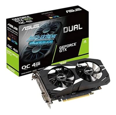 ASUS GeForce GTX 1650 Overclocked 4GB Dual-Fan Edition VR Ready