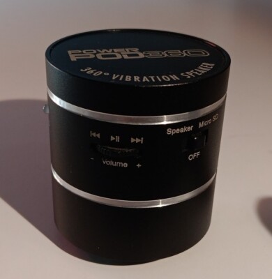 Power Pod 360 Micro SD Portable 360 Degree Vibration Speaker | eBay Power Pod 360 Micro SD Portable 360 Degree Vibration Speaker | eBay