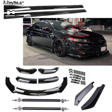 Front Bumper Spoiler Body Kit Side Skirtstrut Rods For Acura Tl Tlx Ilx O