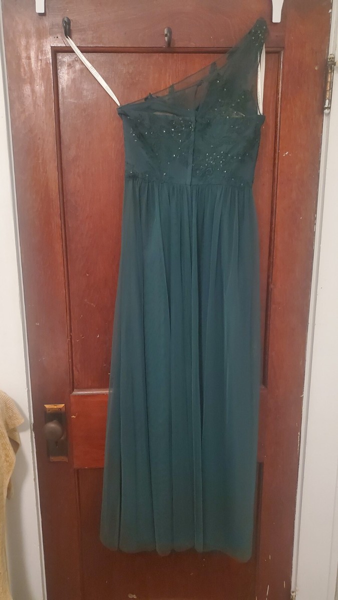 david's bridal dark green bridesmaid dresses Davids Dress Size 0 Lace Chiffon June Jumper Dress Set