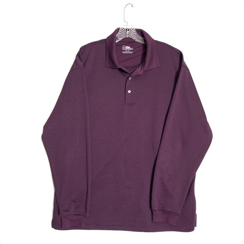 XL Polo Long Sleeve Shirt Purple 