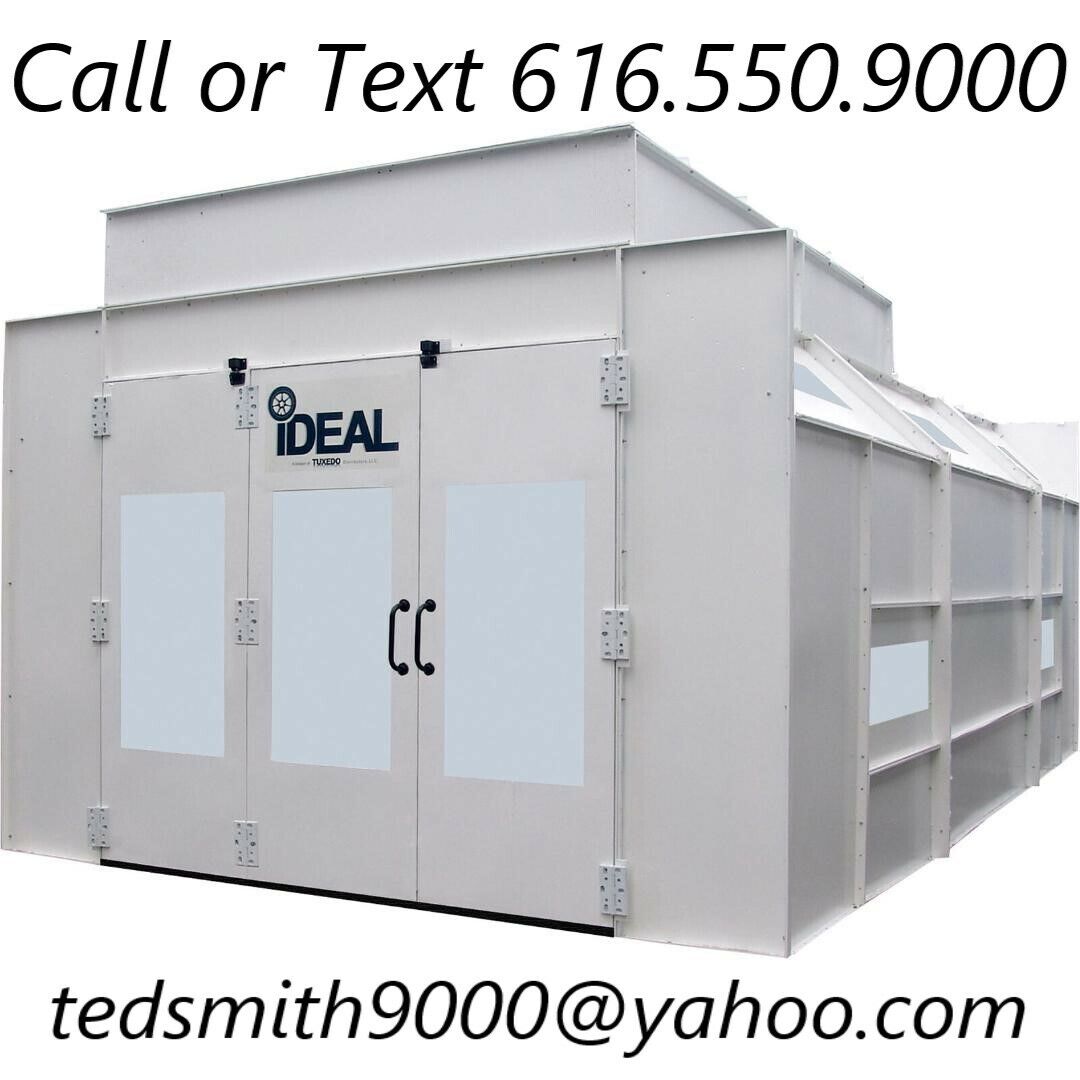 NEW iDEAL Semi Down Draft Pressurized Paint Booth 230/460V 29.4' x 14.4' x 9.7'
