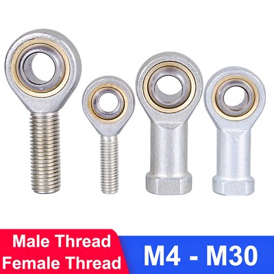 Ball Joint Rod End Bearing Male/Female Right/Left Threaded M4 M5 M6 M8 M10 - M30