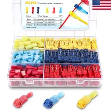 240/60x Insulated T-Taps Quick Splice Crimp Terminals Electrical Wire Connectors
