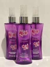 3 Body Fantasies JAPANESE CHERRY BLOSSOM Fragrance Body Spray Women - 3.2 oz