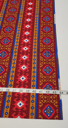Schwartz Liebman Textilien Stoff Vintage Azteken Südwesten Geometrisch Tribal LESEN - Bild 14 von 16