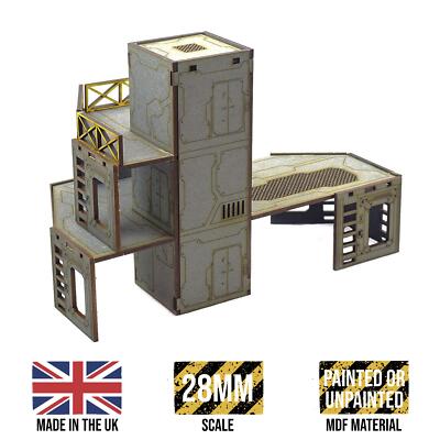 WWG Industry of War Multi-Level Elevator Tower   28mm Wargaming Terrain Model