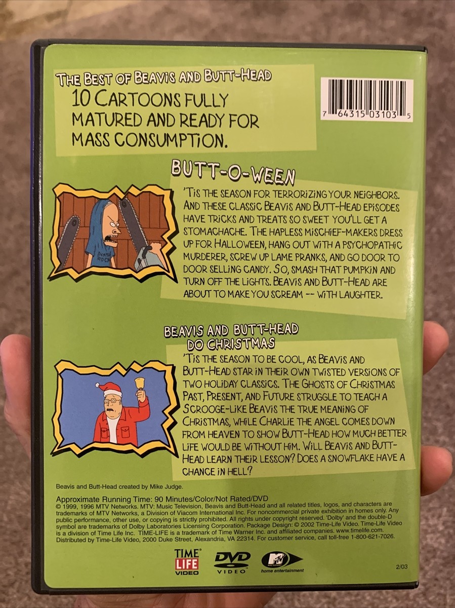 Beavis Butthead Butt o ween+Do Christmas DVD MOVIE BUTT HEAD