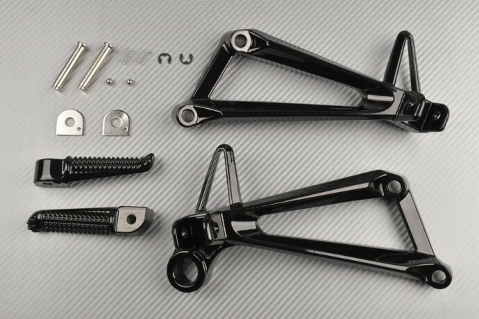 Estriberas arrière antidérapantes pour Yamaha YZF R3 2019-2022