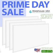 4 Pack LED Flat Panel Light 2x4FT, 75Watt 8400LM Recessed Backlit Troffer Lights