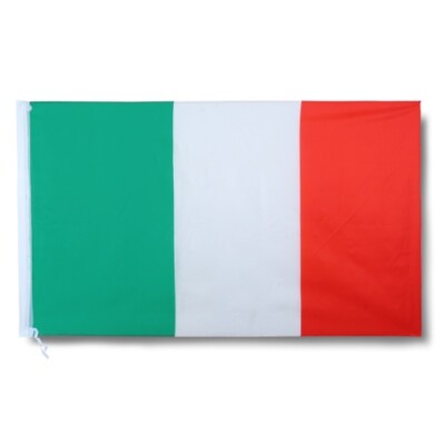 Italien Flagge – 90 X 150 Cm, Aus Polyester, Wasser- Und Sonnenbeständig, Mit Metallösen
