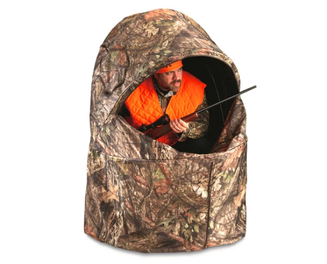 Outdoor Tent Hunting Camo Blind Seating Chair w/ Hunt Pop-Up Foldable Deer Camp - Image 3 of 4