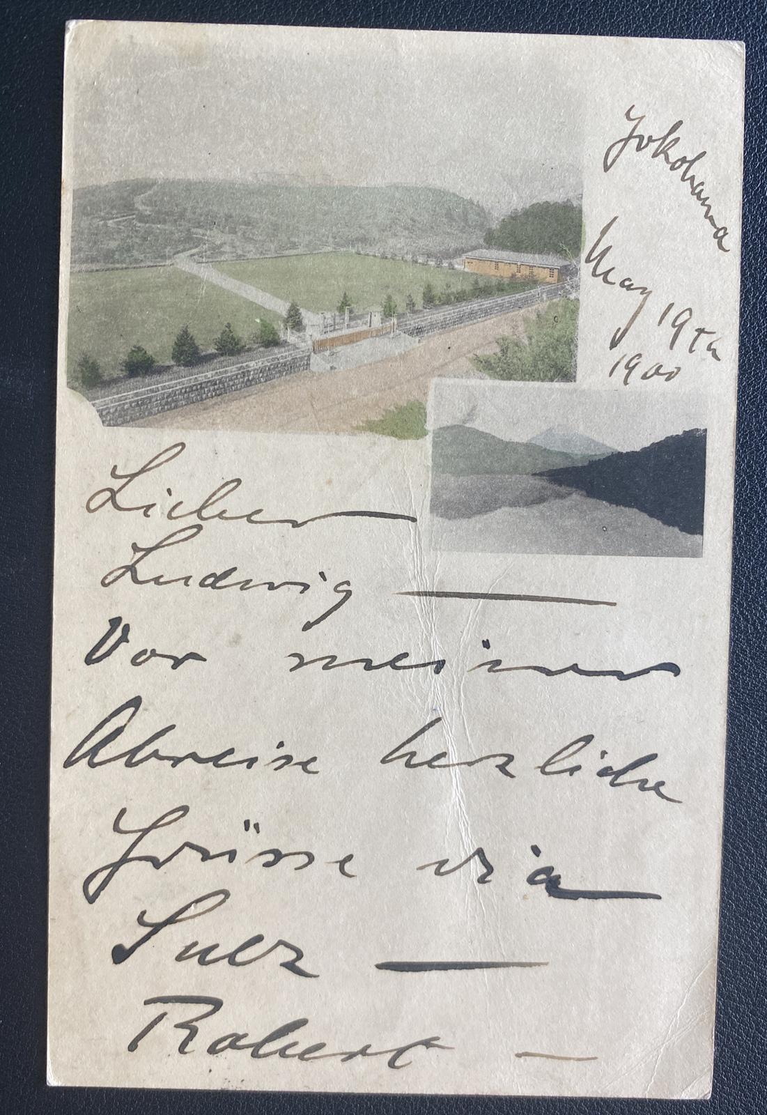 1900 Yokohama Japan Postal Stationery Postcard Cover To Neu Babelsberg