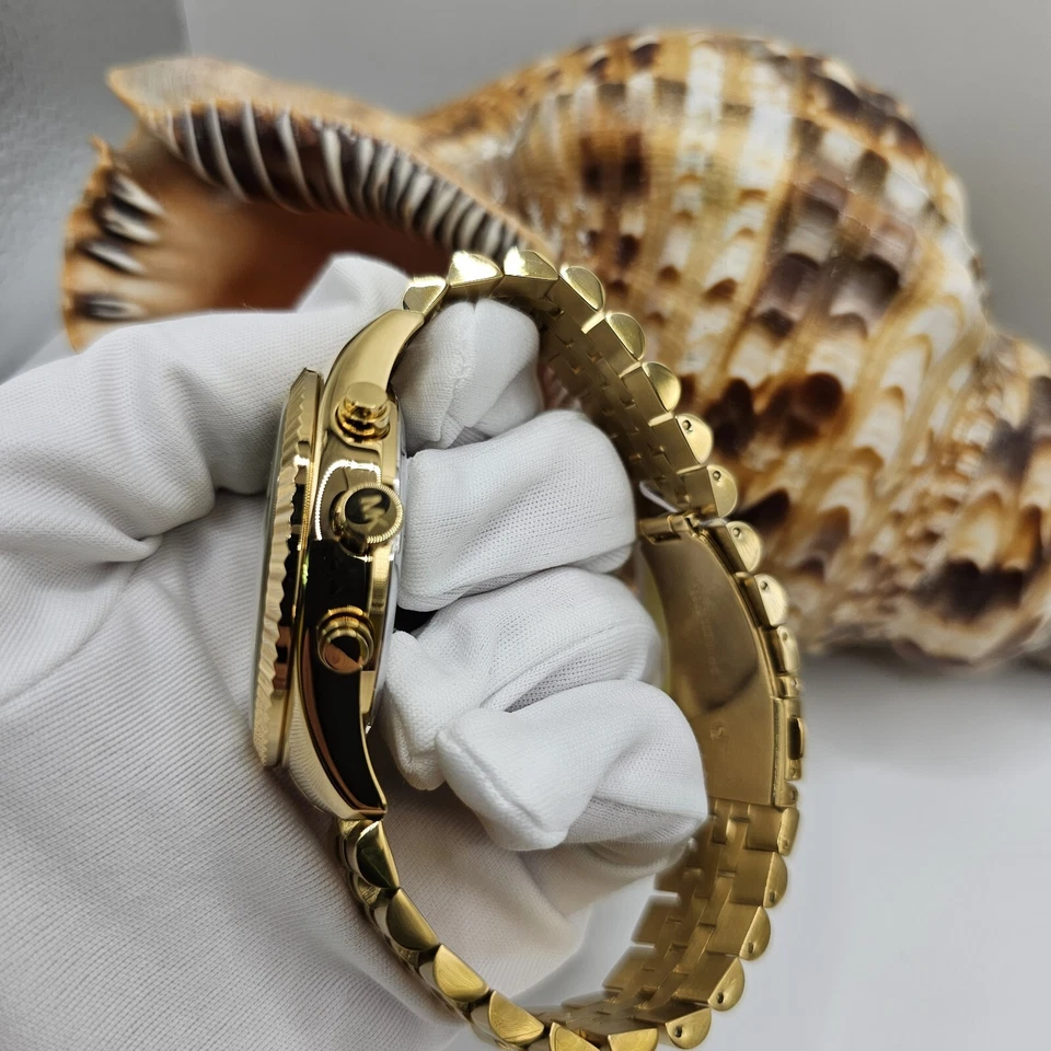 RELOJ MICHAEL KORS MK8494 PARA HOMBRE CORREA DORADA ESFERA DORADA CAJA DORADA Foto 2 de 4