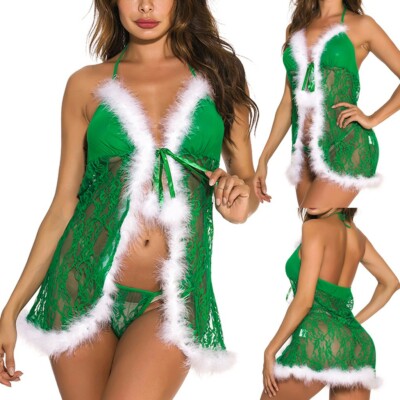 sexy bar clothes Fancy Dress Naughty Santa Costume 2024 New Year Women Sexy Christmas Fancy  Dress Up Mrs Santa main image 1