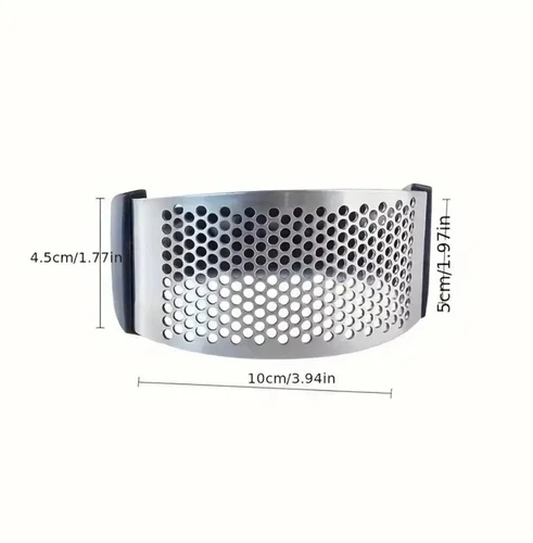 Stainless Steel Kitchen Garlic Press Crusher Rocking Mincer Manual Squeezer UK - Picture 3 of 8
