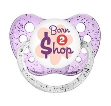 Born 2 hop Pacifier - Glitter Purple - 0-18 months - Ulubulu - Born to Shop