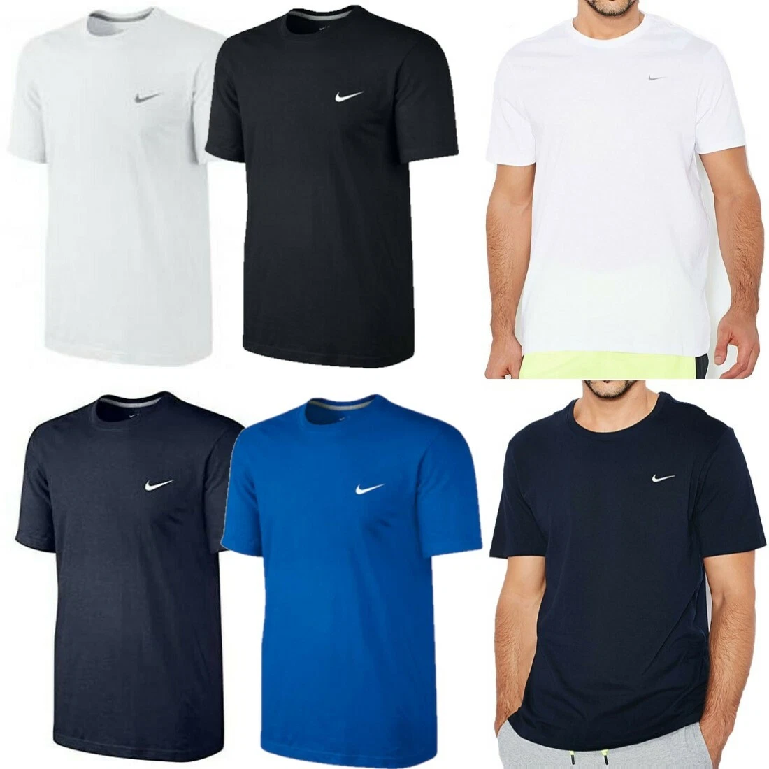 Nike Mens T Shirt Embroidered Swoosh Tick Logo Shirts Short Sleeve Crew Tee Top
Opens in a new windo