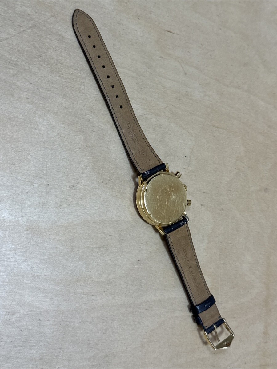 Vintage Zenith Chronograph Tricompax Manual Cal.146 HP Solid Gold