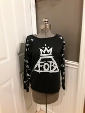 Fall Out Boy FOB Sweatshirt Women's sz M black GUC   FAST SHIP   