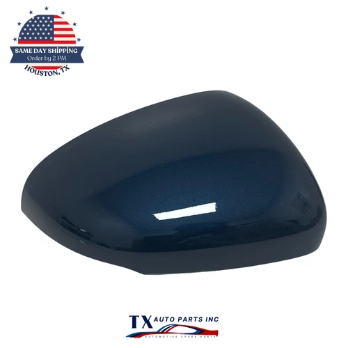 Passenger Side Mirror Cover For 2018-2024 Mercedes A / CLA Denim Blue Metallic