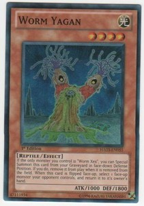 Worm Yagan - HA03-EN055 - Super Rare - 1st Edition x3 - Lightly Played
