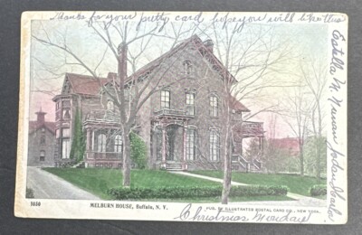 Postcard: (Milburn) Melburn House President McKinley visited ~ Buffalo, New York