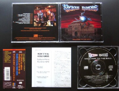 VICIOUS RUMORS Welcome To The Ball 1991 JAPAN 1ST PRESS CD w/OBI AMCY-272 OOP