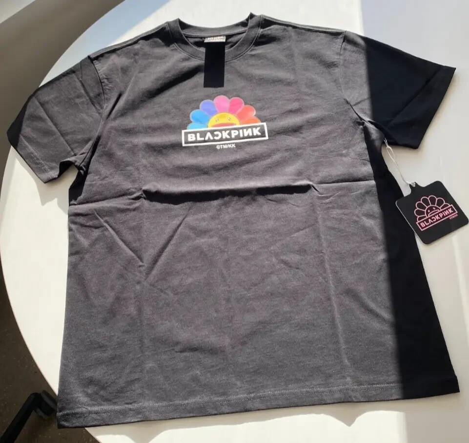 アイドル Rainbow Prism Ms. Flower Tshirts Black 2_d0072fb1-f0bd-453b-b7ff-