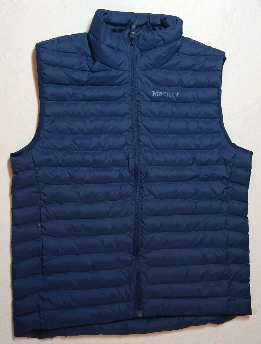 Men's Marmot Echo Vest Featherless Puffer Insulated Shell Zippered Pockets Sz L