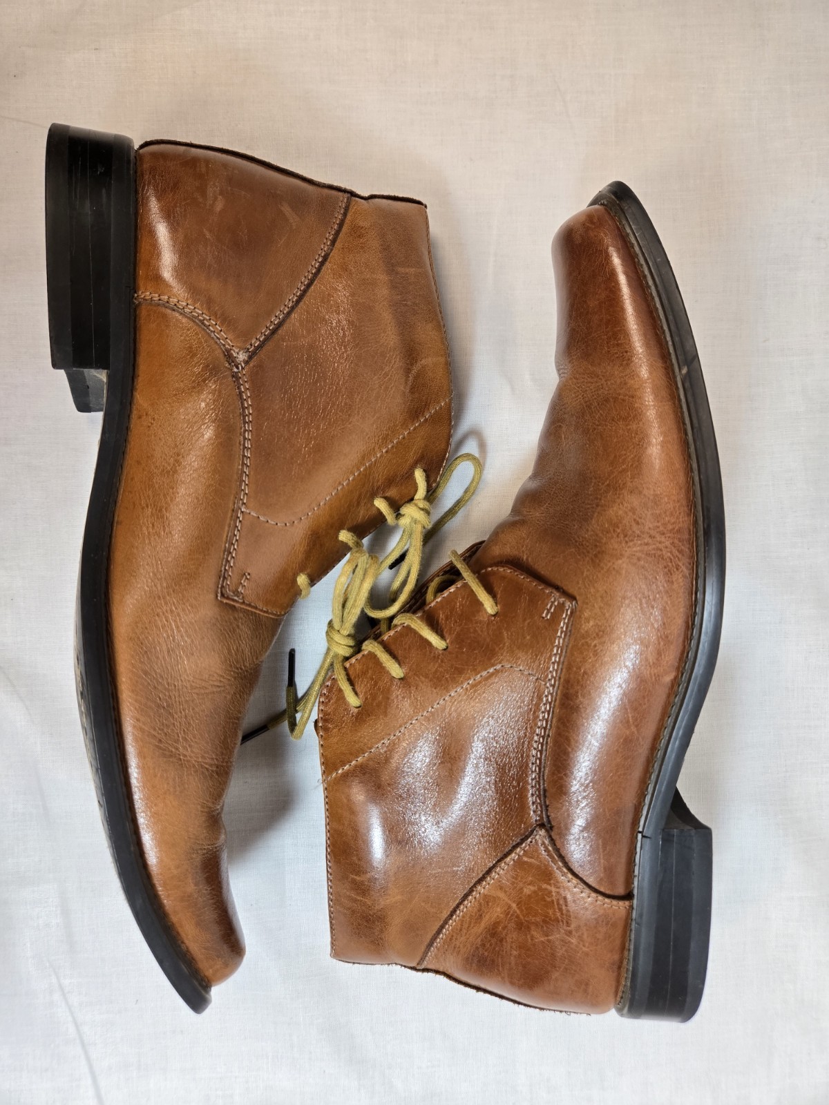 Fratelli Select All Leather Square Toe Brown Oxfo… - image 1