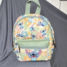 Disney Lilo and Stitch Bag Tropical Mini Backpack 12" X 10" by Bioworld - NEW