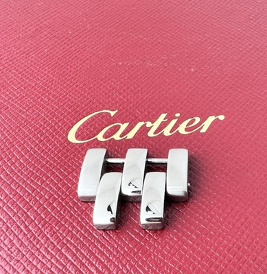 Cartier Panther Watch Link UNISEX Stainless Steel 17mm 2 screws Rare Swiss Made