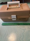 Vintage Old Pal ,Woodstream PF1050 Fishing Tackle Box 2 Trays /Tan Version 12" — photo 2