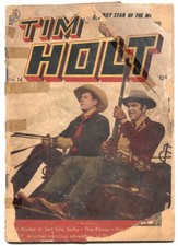 Tim Holt Comics #14 1950- Frank Bolle- Golden Age Western Ghost Rider POOR