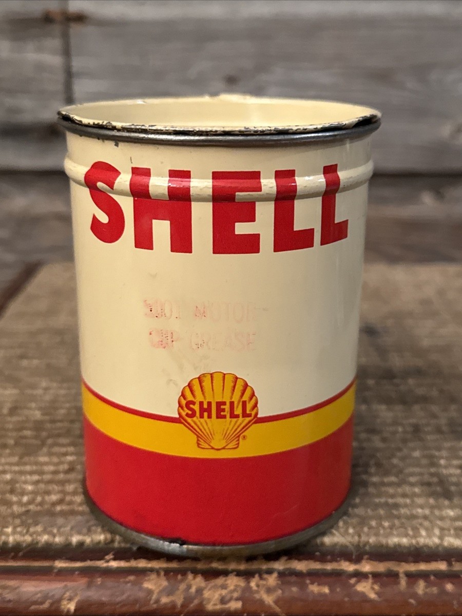 シェル　ビンテージ　アメリカ　Golden Shell Motor Oil 缶 Golden Shell Motor Oil Can – Texas Trucks and Classics