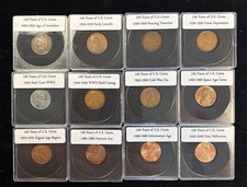 100 Years Of US Cents Collection 1900-2009 Historical Penny Set: Indian/Lincoln