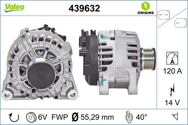 Alternateur 439632 VALEO Pour FORD MAZDA